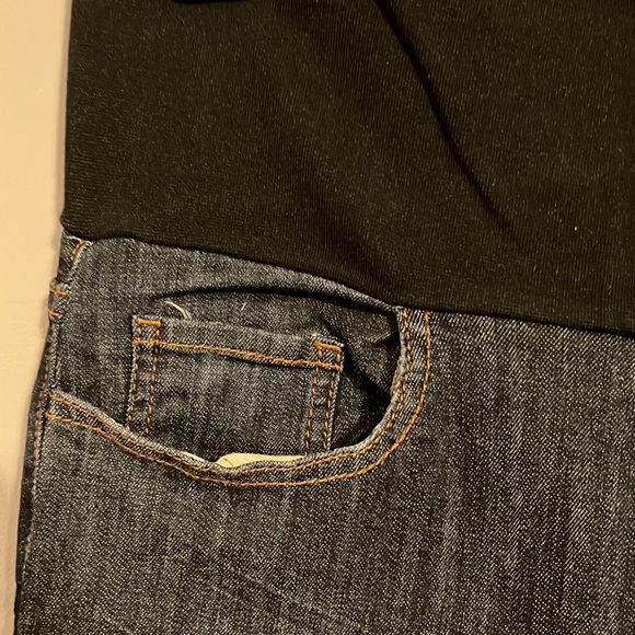 M. Rena Dark Wash Pull-on Straight/Skinny Jeans - Picture 2 of 5